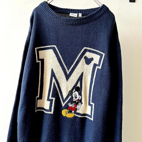 Old Mickey Mouse Lettered Sweater