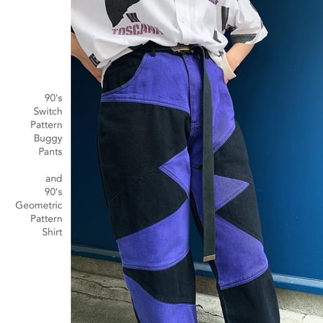 90's Switch Pattern High Waistパンツ