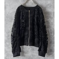 Crochet Lace Design Zip-up JKT