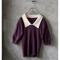Half Sleeve Rib Knit Top