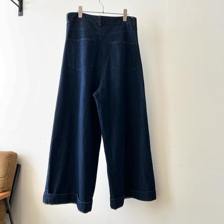 Denim Wide Flare Pants