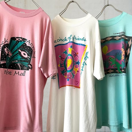 90's Jerzees Record Design  Print Tee (made in USA)