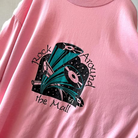 90's Jerzees Record Design  Print Tee (made in USA)