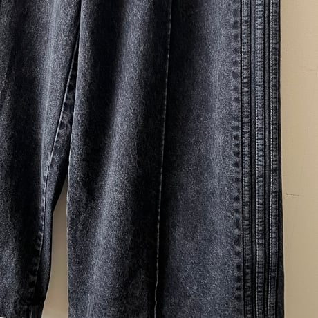 adidas originals Black Denim Wide Flare Pants
