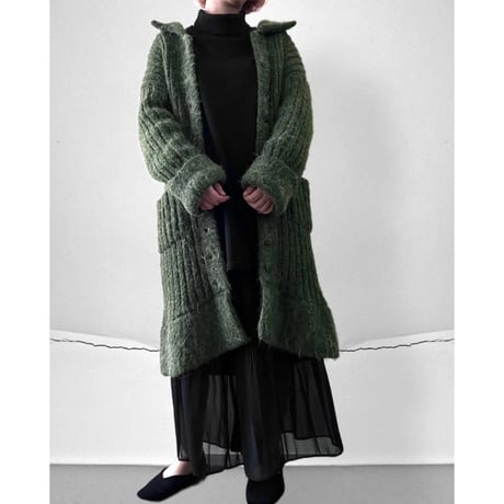 PERUVIAN TRADING Shaggy Knit Long Cardigan