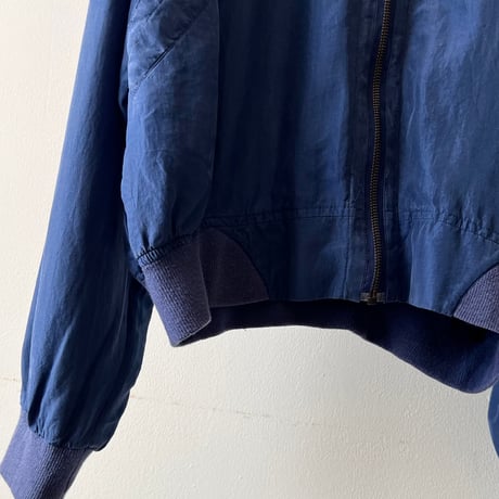 80-90's Euro Silk Zip-up JKT