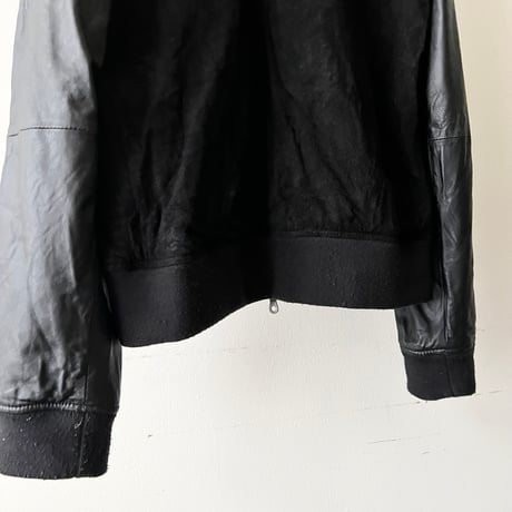 Vintage Pig Skin Suede & Lamb Lether Zip-up JKT