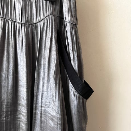 Metallic Color 2way Jumper dress