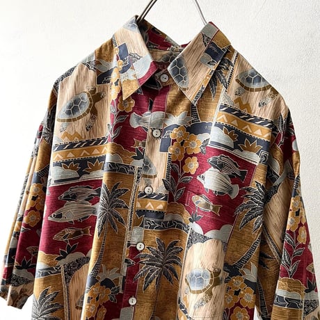 Tori Richard "MARQUISES" Pattern Cotton Aroha Shirt