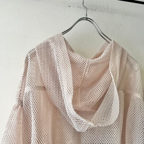 Drawstring Mesh Short Parka