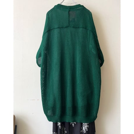 Colored Crochet No Sleeve Cardigan
