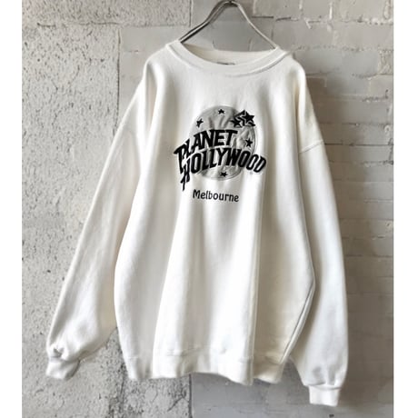 90-00's Planet Hollywood Embroidery Logo Sweat
