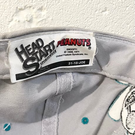 90's Head Start Peanuts " JOE COOL " Snoopy Cap