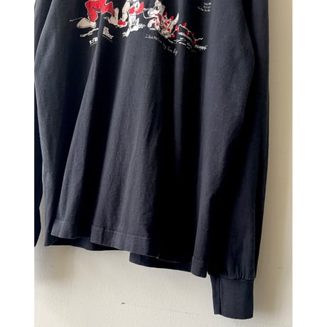 90's Print Design Long Sleeve Tee (made in USA)