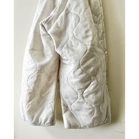 "Remake" 80's US ARMY M-65 Snow-camo Quilting Liner Pants (size : Free size )
