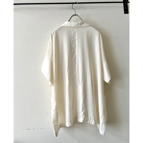 Rayon Over Silhouette Half Sleeve Shirt JKT