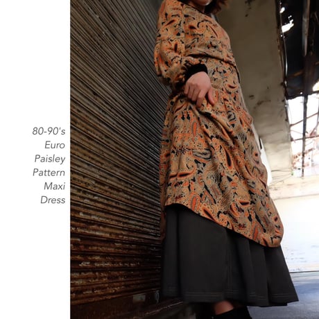 Vintage Paisley Patternワンピース