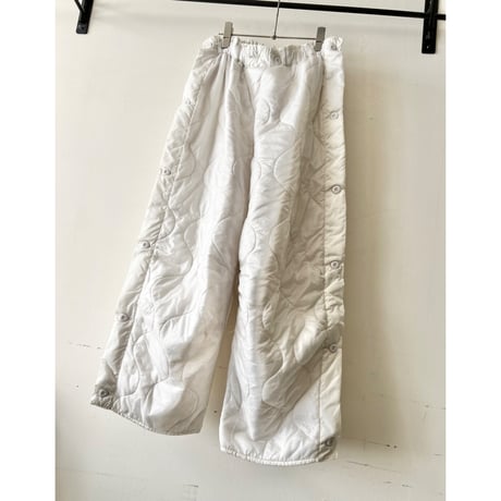 "Remake" 80's US ARMY M-65 Snow-camo Quilting Liner Pants (size : Free size )