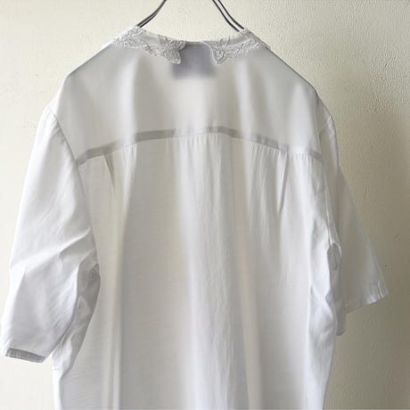 Euro Vintage Lace Collar Half Sleeveブラウス