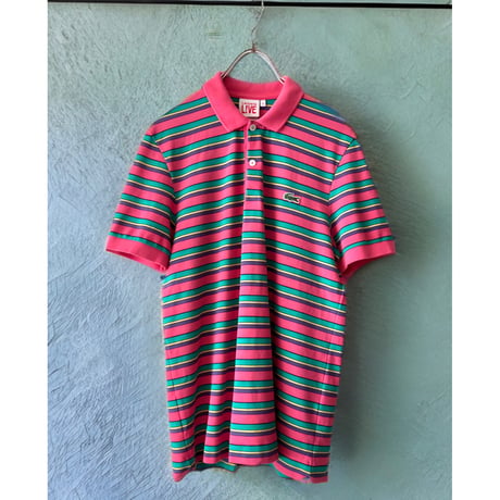 LACOSTE Embroidery Logo Border Polo-Shirt