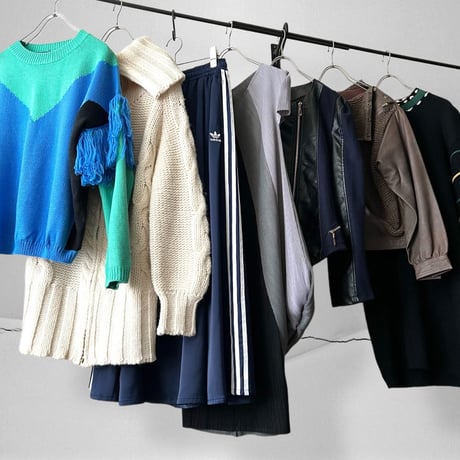 Fringe Design Switch Pattern Knit Sweater