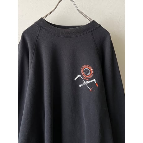 90's Welding Back Print Design Sweat (made in USA)