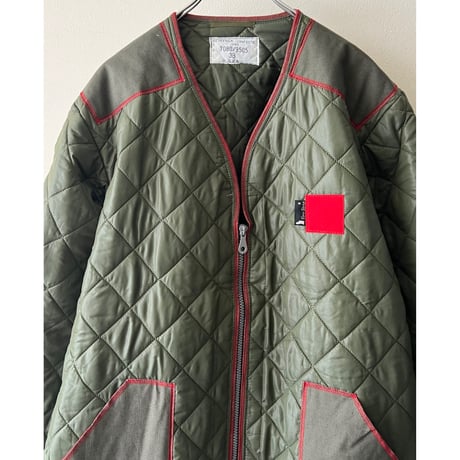 French Remake Brand " Slow Stone " made 80's Belgium Army Quilting JKT(L〜XLサイズ)