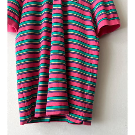 LACOSTE Embroidery Logo Border Polo-Shirt