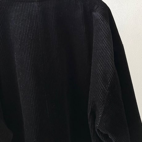 Black Corduroy No Collar JKT