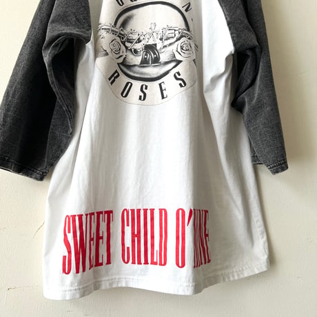 Guns n' Roses Back Print Raglan Sleeve Tee