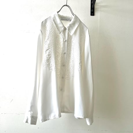 Euro Vintage Embroidery Design Shirt Blouse