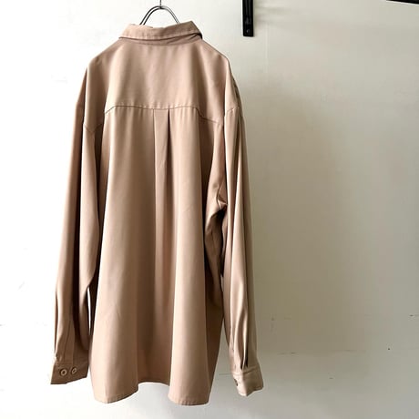 90-00's Swicth Pattern Fake Suede Shirt