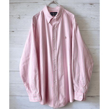 90's Polo Ralph Lauren Stripe Pattarn Shirt