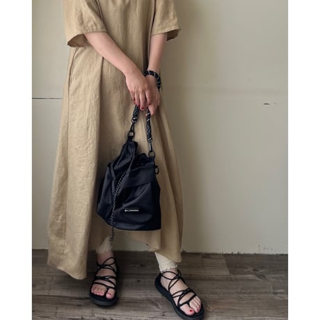 【即納品】バックリボンワンピース(ハーフスリーブ)