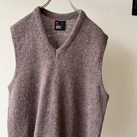70-80's Robert Bruce Knit Vest (ILGWU tag made in USA)