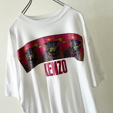 90's KENZO Jeans Leopard Print Tee