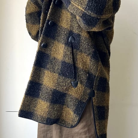 ISABEL MARANT ÉTOILE Plaid Pattern Wool Coat (made in Poland)
