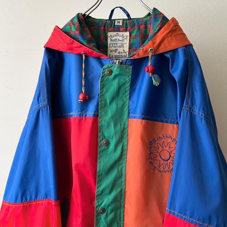 80-90's Euro Crazy Pattern Nylon JKT