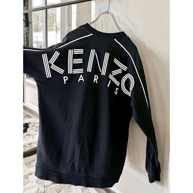KENZO paris Back Logo Print V-neck Sweat | Taff