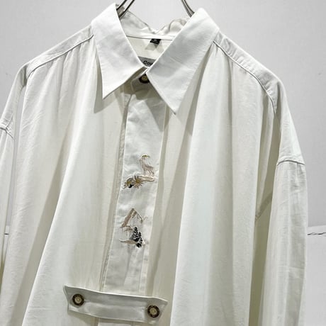 Euro Vintage Embroidery Design Shirt