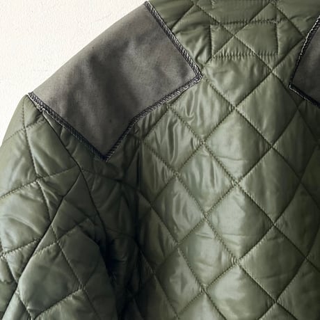 French Remake Brand " Slow Stone " made 80's Belgium Army Quilting JKT(Mサイズ)