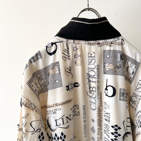 80-90's TAIL Classic Golf Pattern Zip JKT (made in USA)