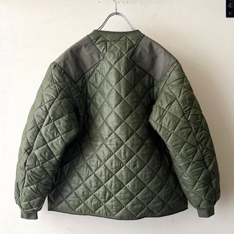 French Remake Brand " Slow Stone " made 80's Belgium Army Quilting JKT(Mサイズ)
