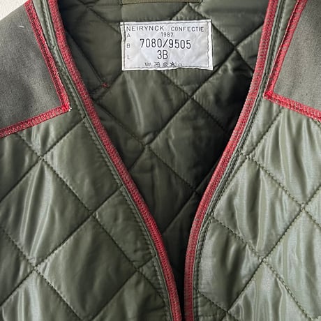 French Remake Brand " Slow Stone " made 80's Belgium Army Quilting JKT(L〜XLサイズ)