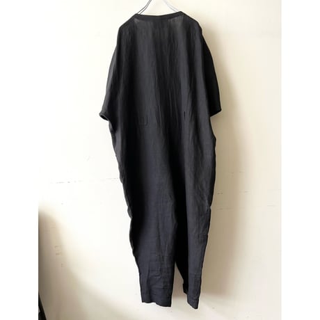 Euro Vintage Dolman Sleeve Linen Jumpsuit