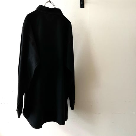 90-00's Leopard and Embroidery Design Cotton Shirt