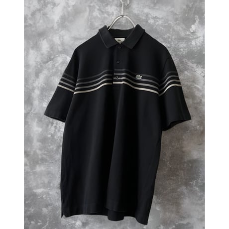 LACOSTE Border Pattern Polo-Shirt