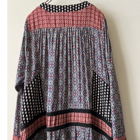Geometric Crazy Pattern Long Dress