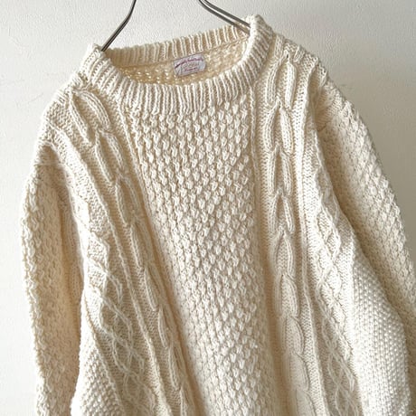 Euro Vintage Aran Knit Sweater
