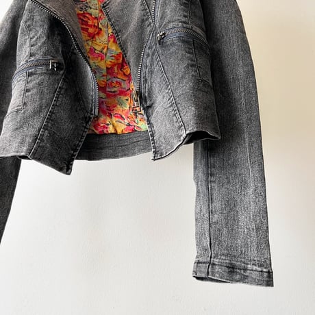 90-00's Stretch Denim Short Riders JKT
